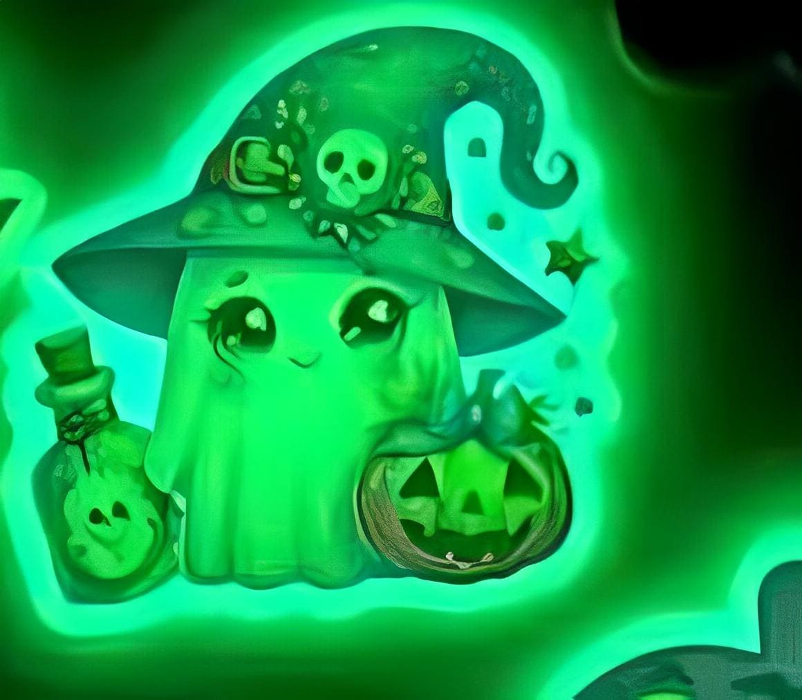 Light Up Your Diamond Painting Fun – Glow in the Dark Halloween Ghost Cover Minders!