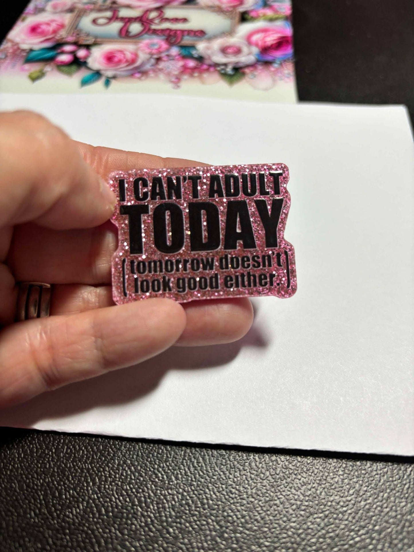 Not Today Diamond painting Cover minder Cross Stitch Needle Minder cute sassy fun Crat hobby gift