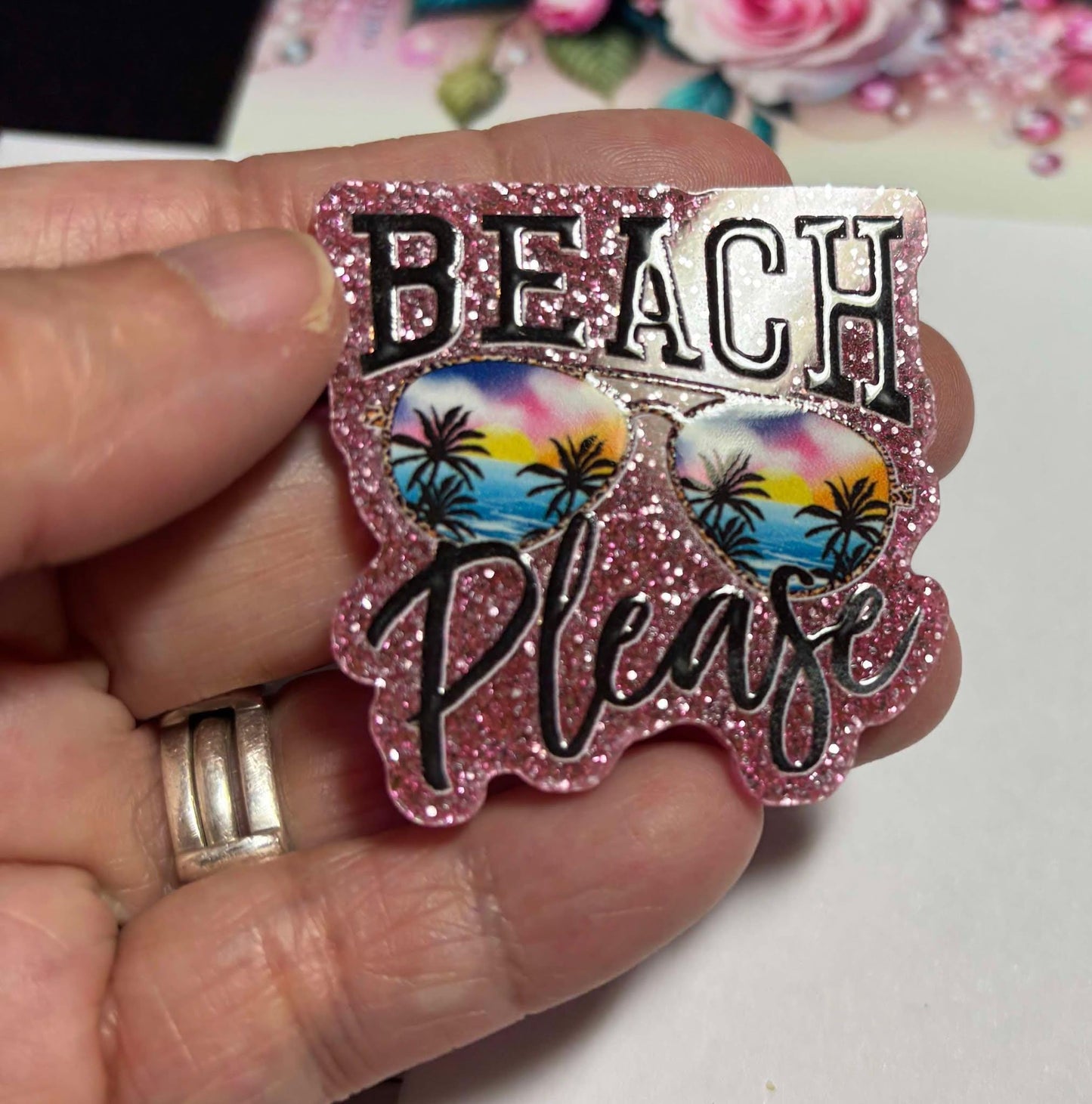 Beach Please Cute and Fun Diamond Painting Cover Minders / Needle Minders – Adorable and Functional!