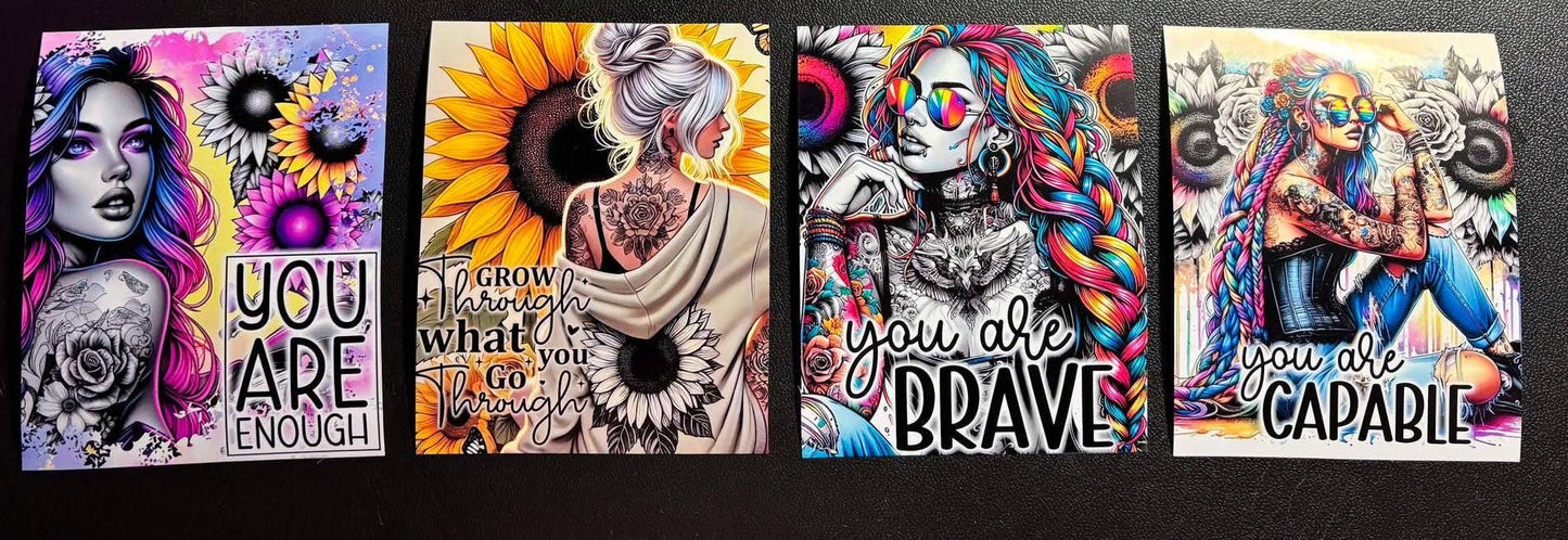 Positive Affirmation Diamond Painting laminated Release Papers Craft hobby accessories gifts