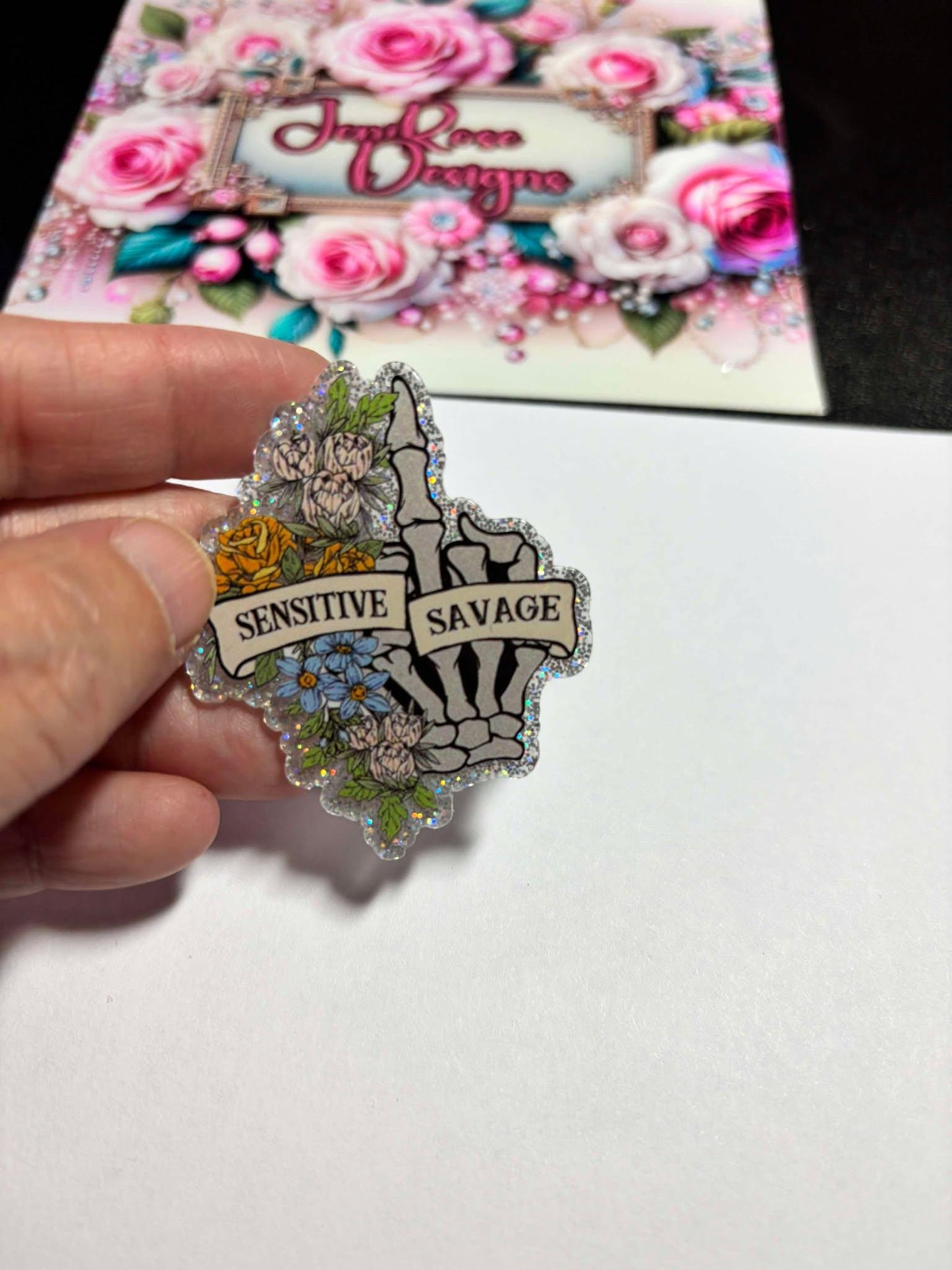Sensitive Savage Diamond painting Cover Minder Cross Stitch Needle Minder fun cute sassy Craft Hobby small gift