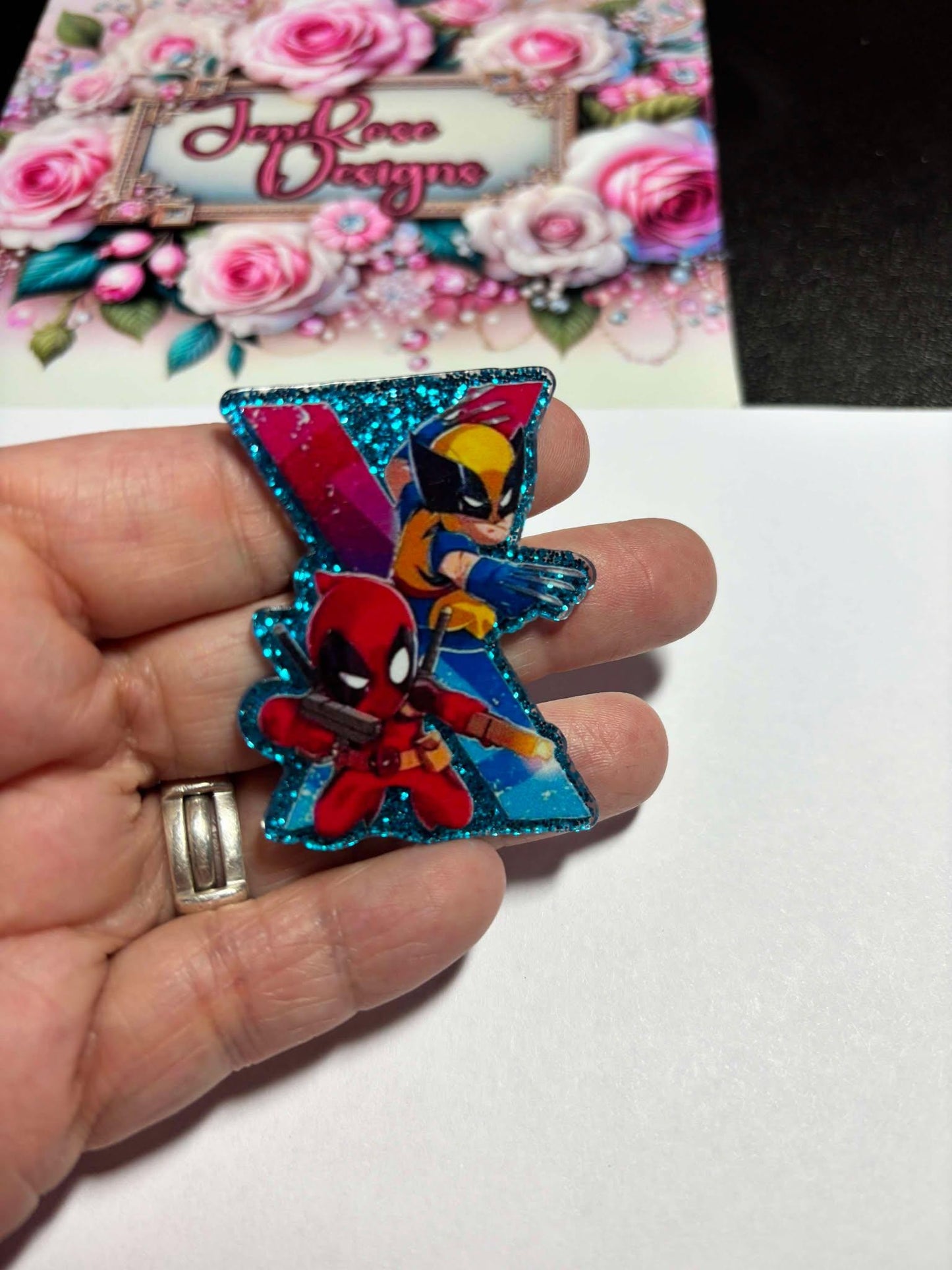 Deadpool Wolverine Cute  Fun Diamond Painting Cover Minders / Needle Minders – Adorable Functional!