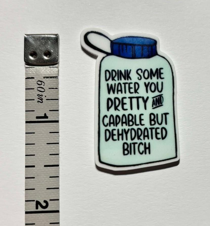 Drink More water Cover Minder Needle Minder Crafter hobby gift fun sassy cute Hydrate