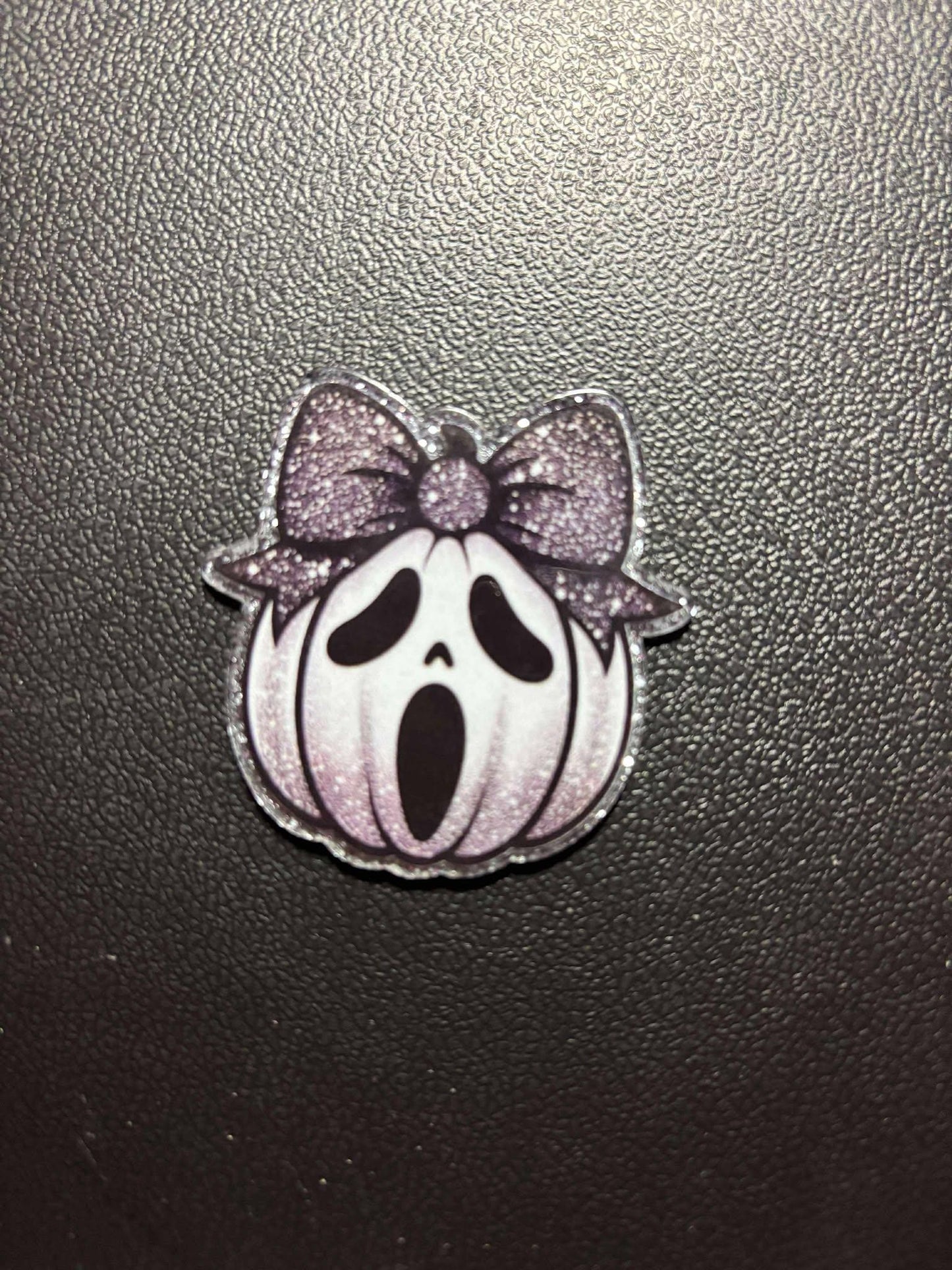 Horror Movie Jack-o'-Lantern Cover Minder / Needle Minder – Glitter Acrylic | Scream, Michael Myers, Jason, Pennywise | Halloween Craft Gift
