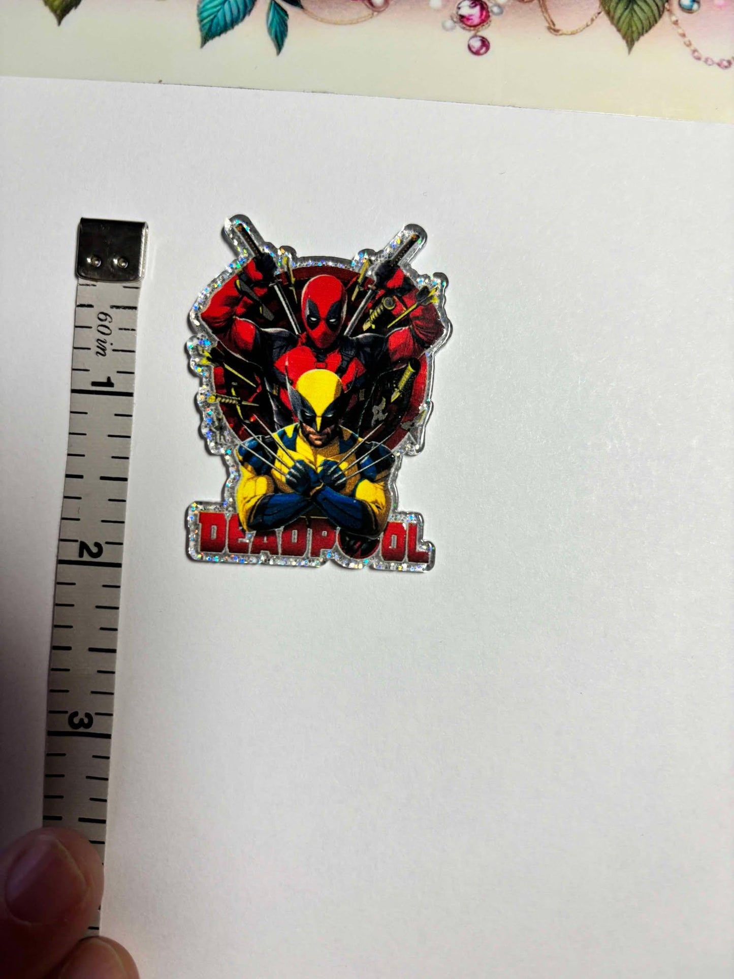 Deadpool Wolverine Cute  Fun Diamond Painting Cover Minders / Needle Minders – Adorable Functional!
