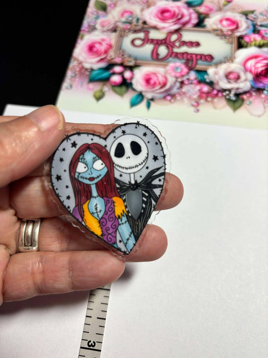 Jack Sally Cute and Fun Diamond Painting Cover Minders / Needle Minders – Adorable and Functional fan craft gift fun