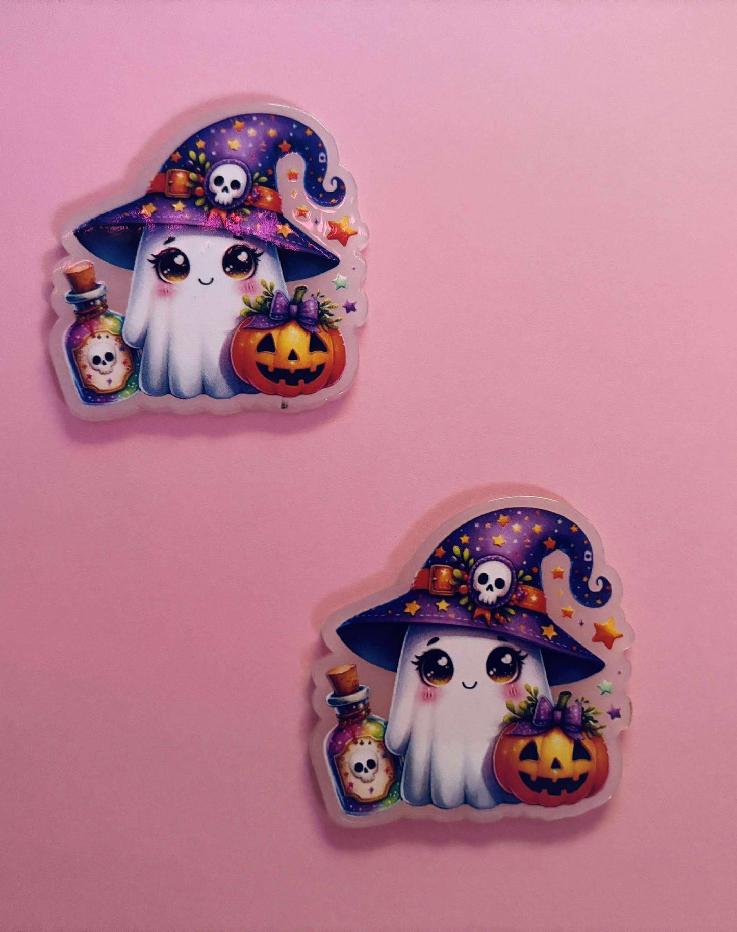 Light Up Your Diamond Painting Fun – Glow in the Dark Halloween Ghost Cover Minders!