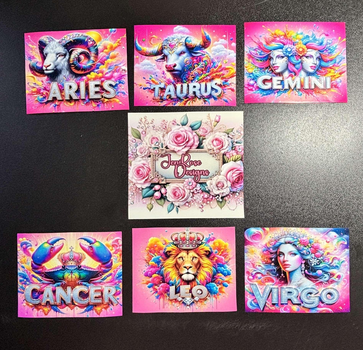 Part 1 Zodiacs Colorful Pretty Diamond Painting Release papers laminated High Quality gifts crafts hobby all 12 available