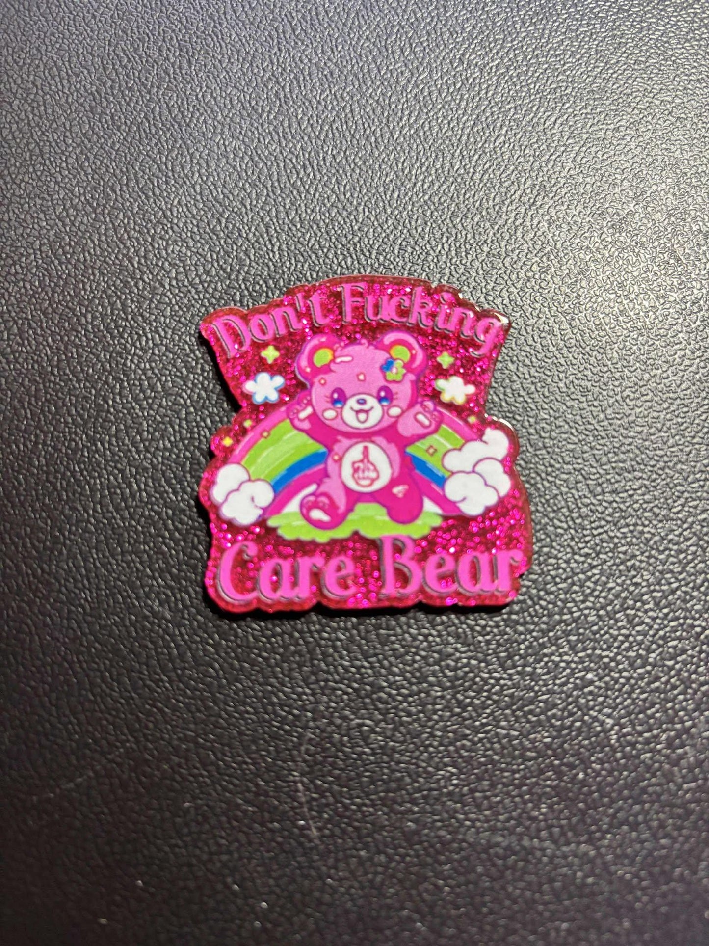 Sassy Mouth Belly Bear Cover Minder / Needle Minder – “I Don’t F*cking Care Bear