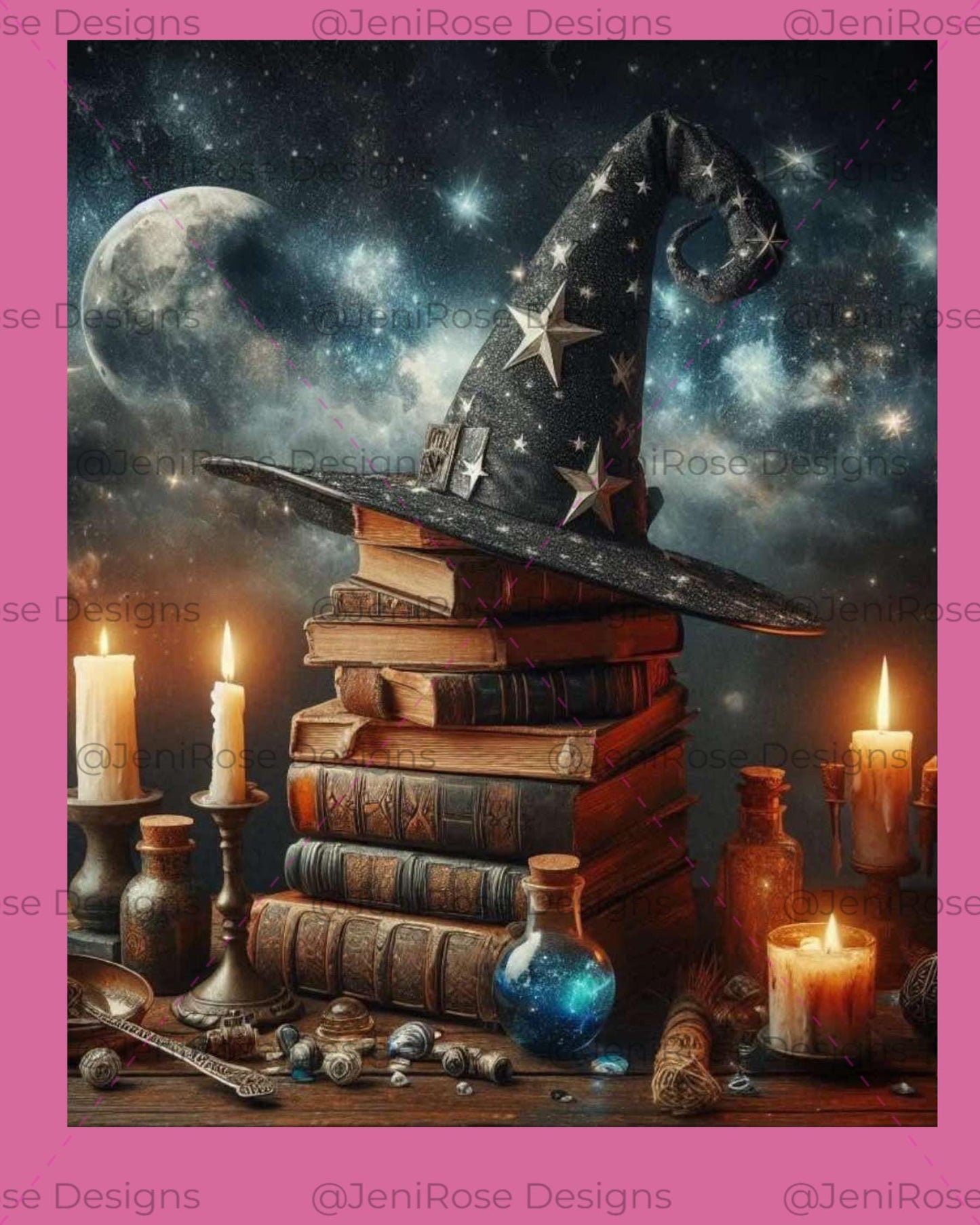 Witchy themed  Spooky & Fun Halloween Diamond Painting Release Papers – Protect Your Canvas in Style!