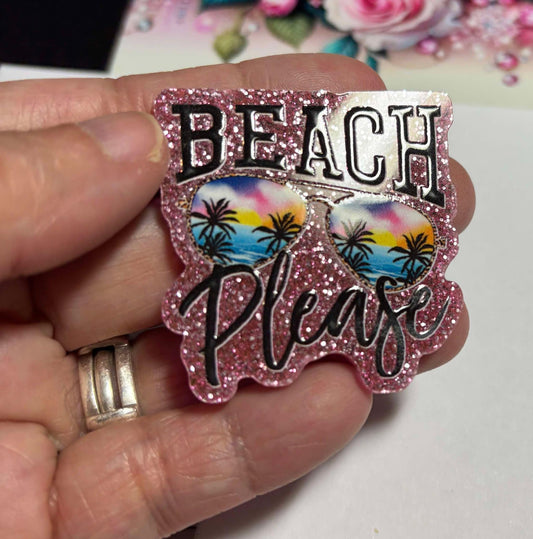 Beach Please Cute and Fun Diamond Painting Cover Minders / Needle Minders – Adorable and Functional!