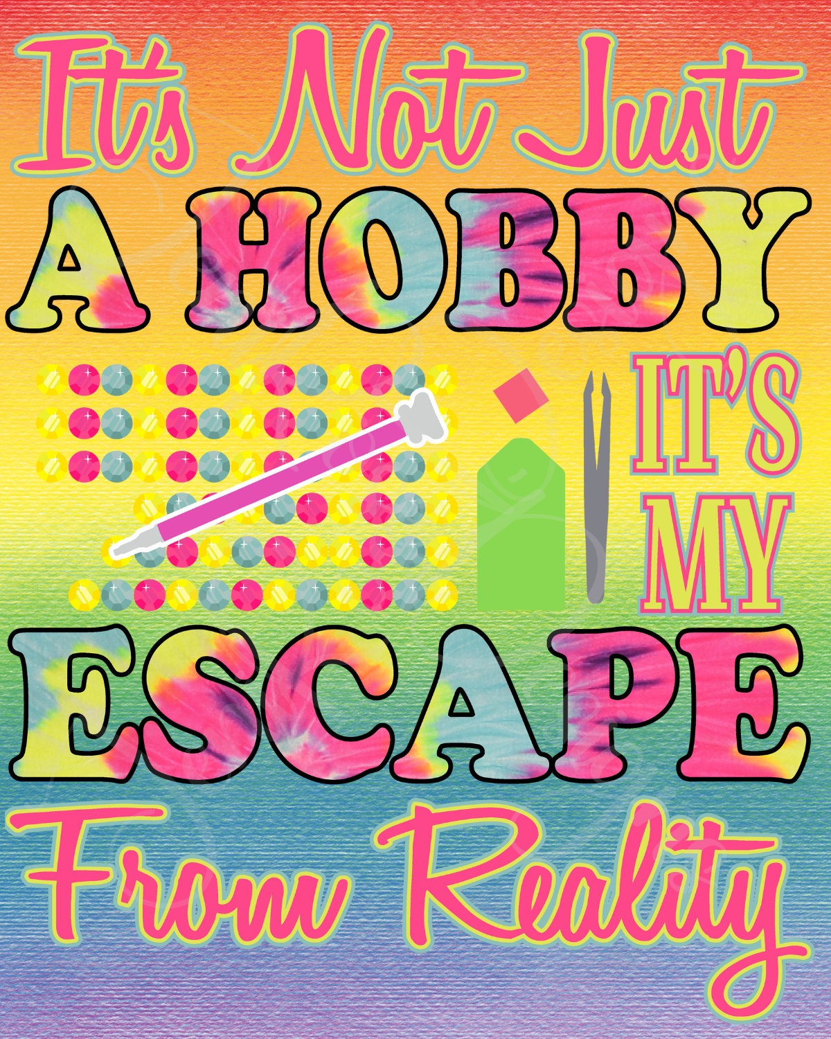 Diamond Painting Themed Laminated Release Papers  Set of 12