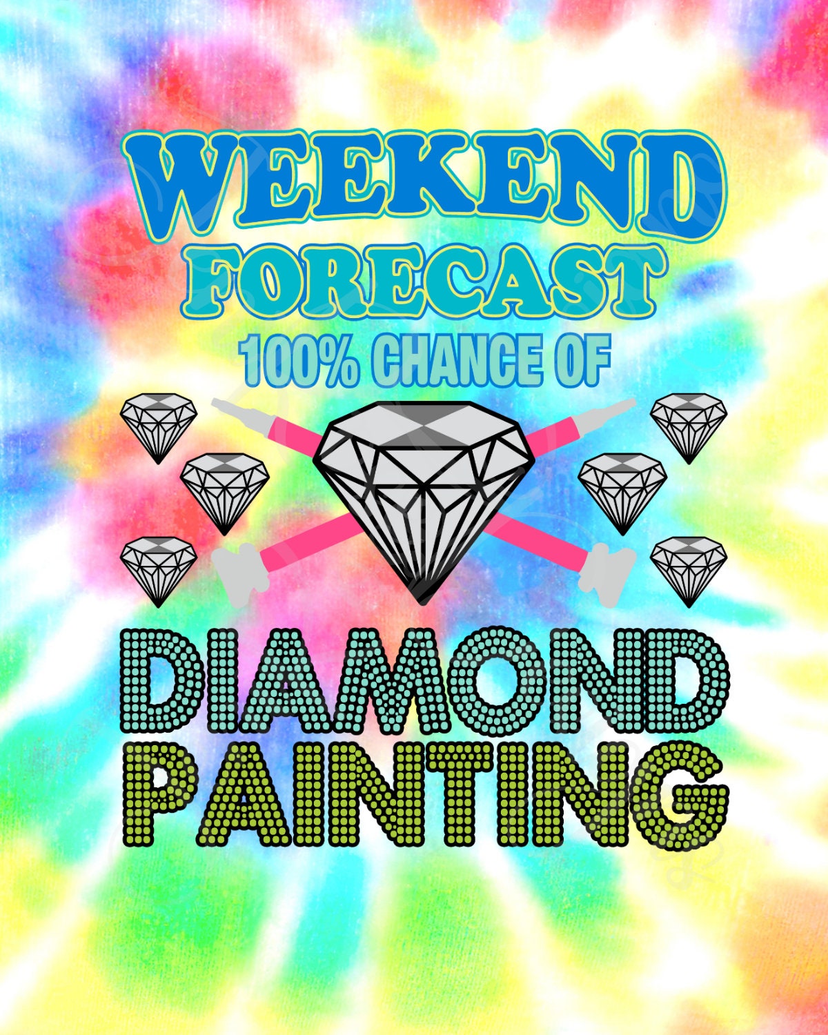 Diamond Painting Themed Laminated Release Papers  Set of 12