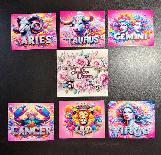 Part 1 Zodiacs Colorful Pretty Diamond Painting Release papers laminated High Quality gifts crafts hobby all 12 available