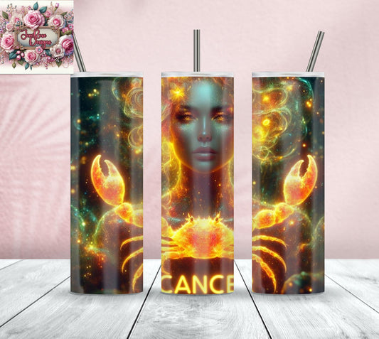 4in x 5in Zodiac Themed Laminated Diamond Painting Release Papers – Set of 12 or 20oz Tumbler