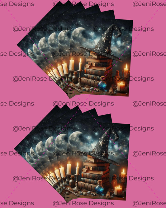 Witchy themed Spooky & Fun Halloween Diamond Painting Release Papers – Protect Your Canvas in Style!