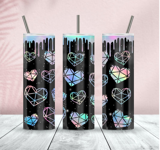 20 oz Tumbler Rainbow Diamonds